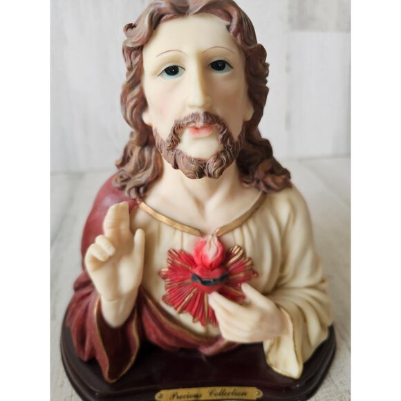Jesus heart precious collection bust statue figurine religious - Picture 3 of 9